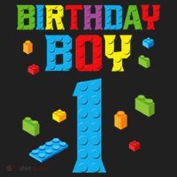 Master Builder 1st Birthday Boy 1 One Year Building Bricks Hat thumb 2