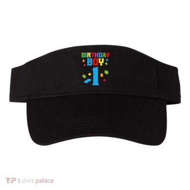 Master Builder 1st Birthday Boy 1 One Year Building Bricks Visor