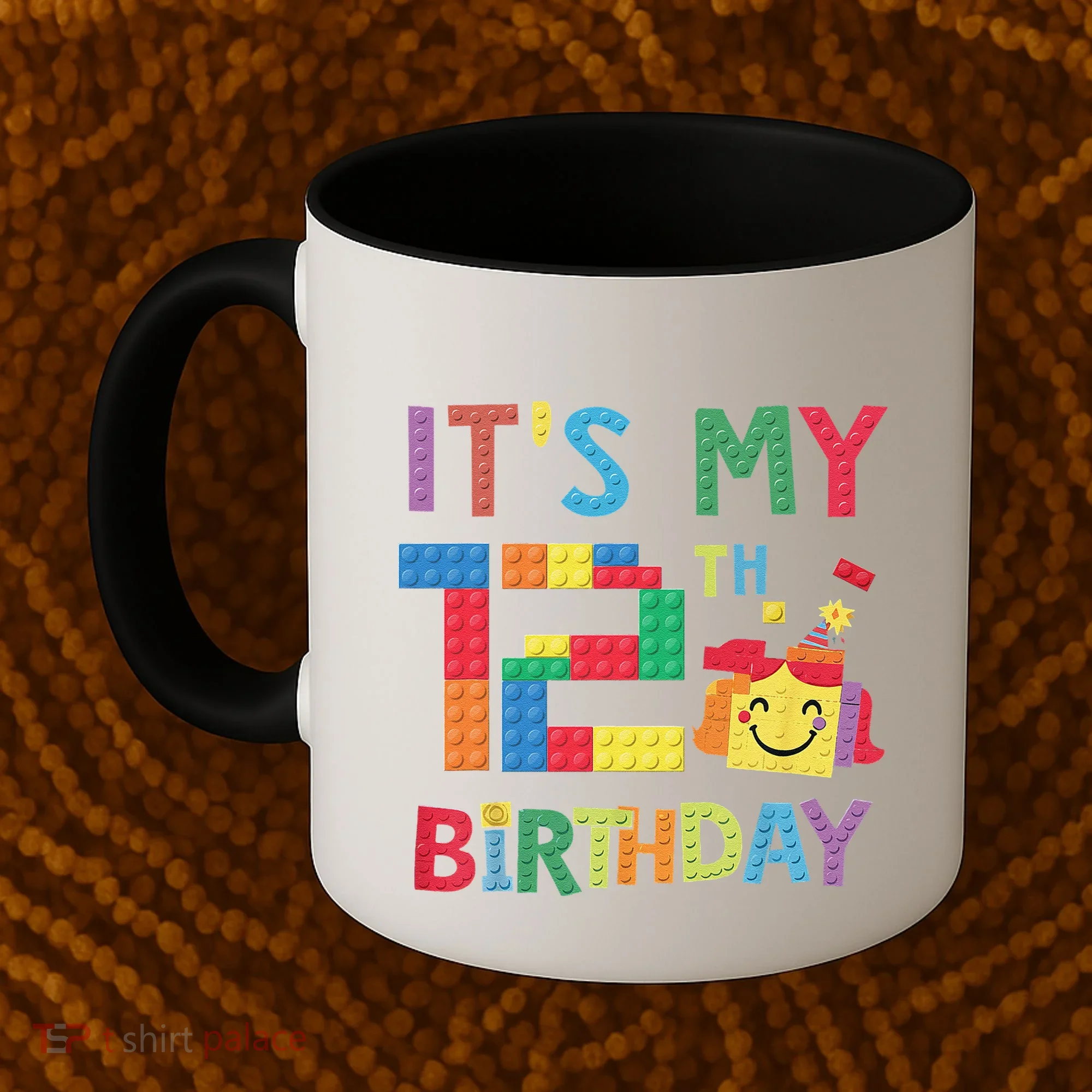 Master Builder 12th ItS My 12th Birthday Brick Blocks Coffee Mug