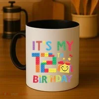Master Builder 12th ItS My 12th Birthday Brick Blocks Coffee Mug thumb 4