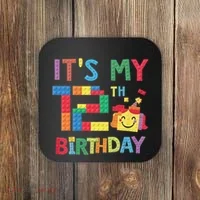 Master Builder 12th ItS My 12th Birthday Brick Blocks Coaster thumb 0