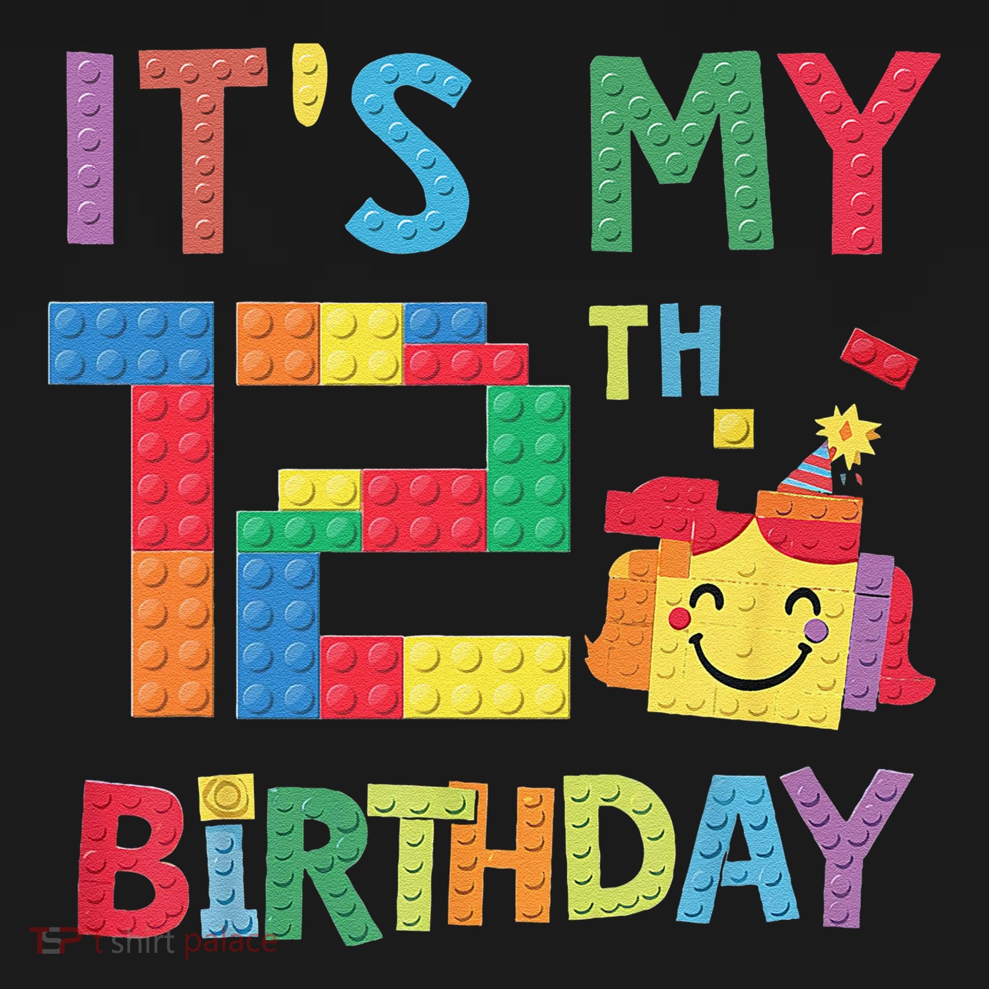 Master Builder 12th ItS My 12th Birthday Brick Blocks Ornament