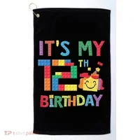 Master Builder 12th ItS My 12th Birthday Brick Blocks Golf Towel thumb 0
