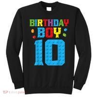 Master Builder 10th Birthday Boy Ten 10 Year Building Bricks Sweatshirt thumb 0
