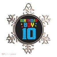Master Builder 10th Birthday Boy Ten 10 Year Building Bricks Ornament thumb 0