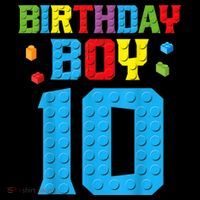 Master Builder 10th Birthday Boy Ten 10 Year Building Bricks Baby Bodysuit thumb 2