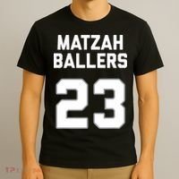 Matzah Baller 23 Funny Jewish Matzo Ball Pun Basketball Team T-Shirt thumb 3