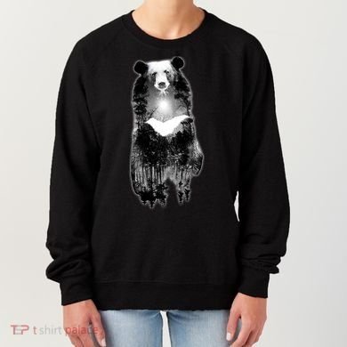 Moon Bear Wilderness Double Exposure Women's Sweatshirt