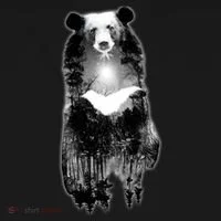 Moon Bear Wilderness Double Exposure Doggie Tank thumb 4