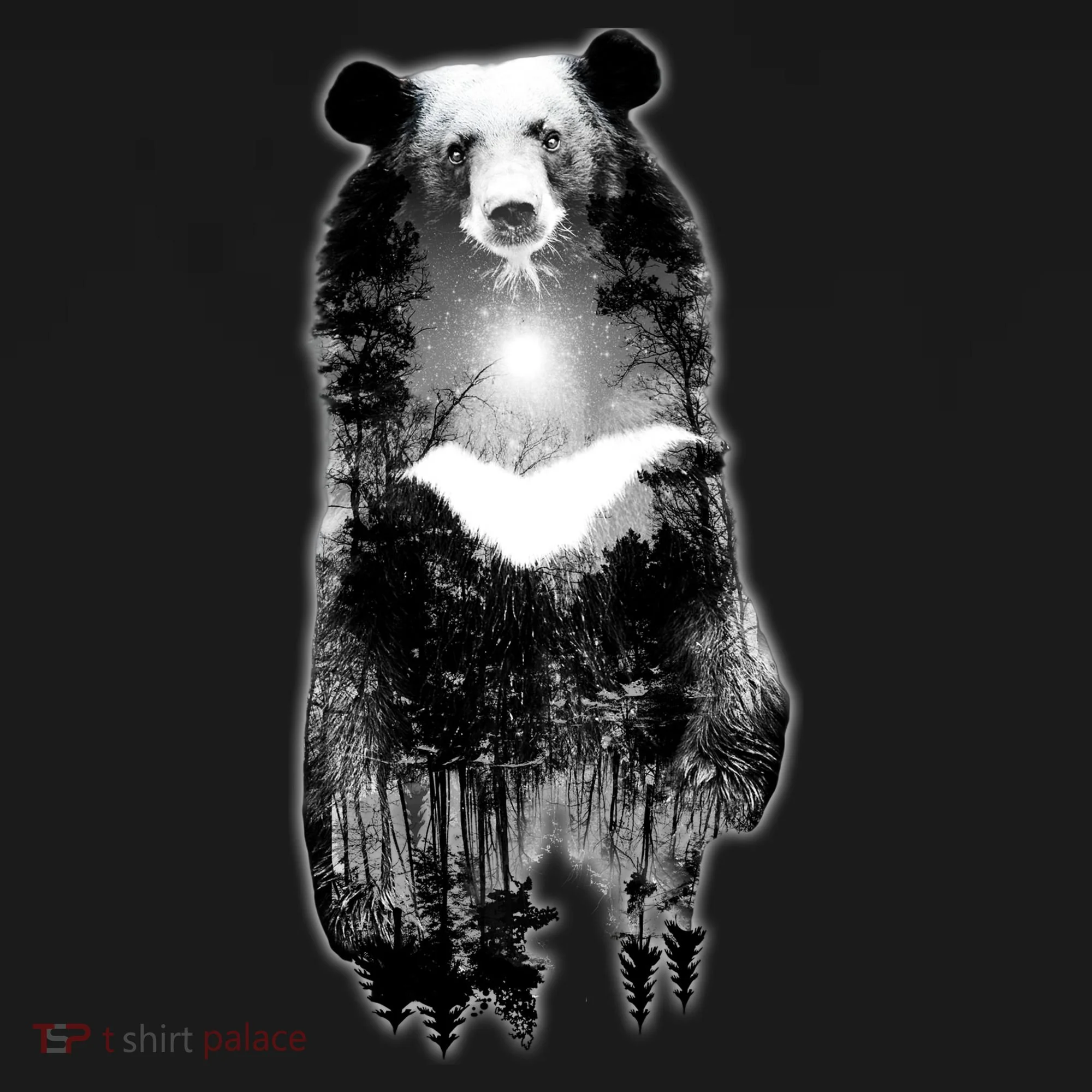 Moon Bear Wilderness Double Exposure Doggie Tank