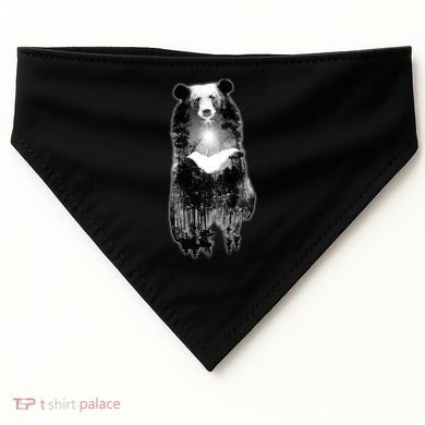 Moon Bear Wilderness Double Exposure USA-Made Doggie Bandana