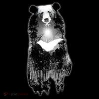 Moon Bear Wilderness Double Exposure USA-Made Doggie Bandana thumb 2