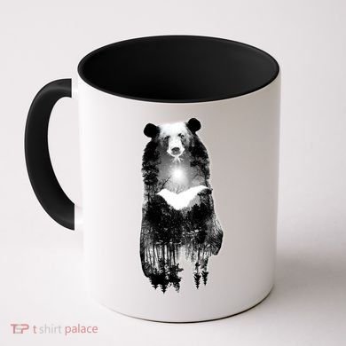 Moon Bear Wilderness Double Exposure Coffee Mug