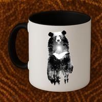 Moon Bear Wilderness Double Exposure Coffee Mug thumb 2