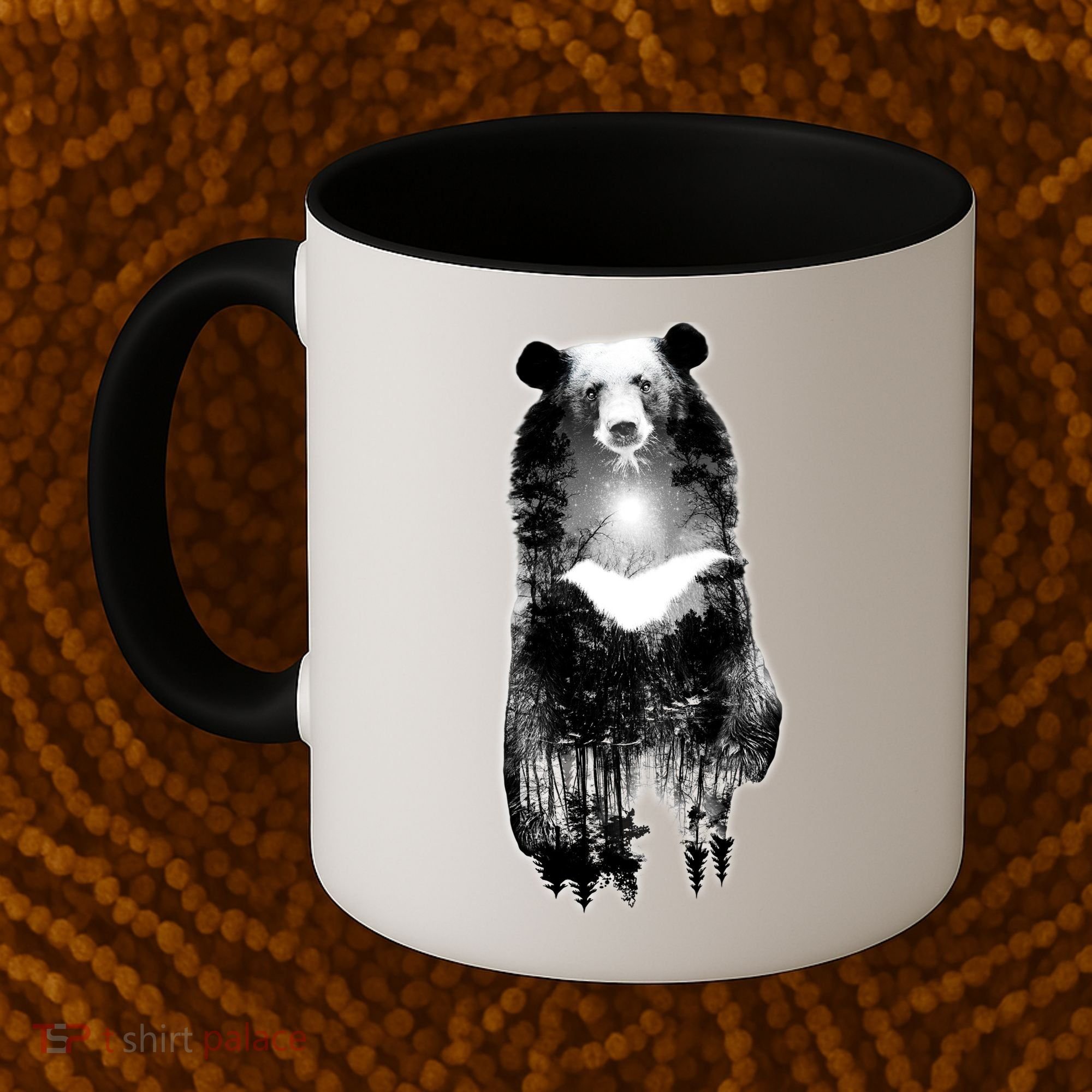 Moon Bear Wilderness Double Exposure Coffee Mug