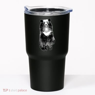 Moon Bear Wilderness Double Exposure Tumbler
