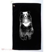 Moon Bear Wilderness Double Exposure Golf Towel thumb 0