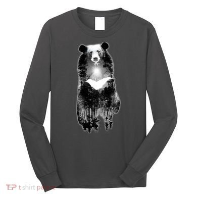Moon Bear Wilderness Double Exposure Long Sleeve Shirt
