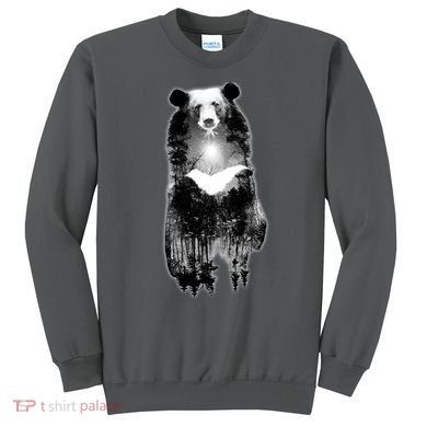 Moon Bear Wilderness Double Exposure Sweatshirt