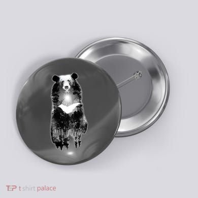 Moon Bear Wilderness Double Exposure Button