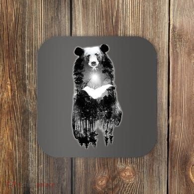 Moon Bear Wilderness Double Exposure Coaster