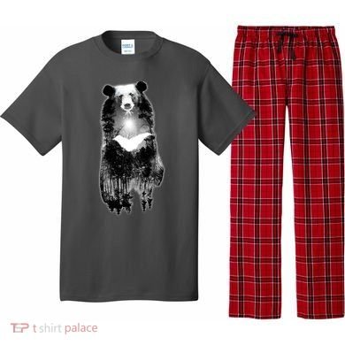 Moon Bear Wilderness Double Exposure Pajama Set
