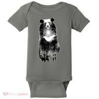 Moon Bear Wilderness Double Exposure Baby Bodysuit thumb 0