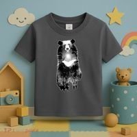 Moon Bear Wilderness Double Exposure Toddler T-Shirt thumb 3
