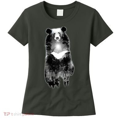 Moon Bear Wilderness Double Exposure Women's T-Shirt