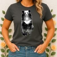 Moon Bear Wilderness Double Exposure Women's T-Shirt thumb 2
