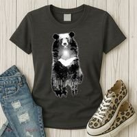 Moon Bear Wilderness Double Exposure Women's T-Shirt thumb 3