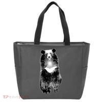 Moon Bear Wilderness Double Exposure Tote Bag thumb 0