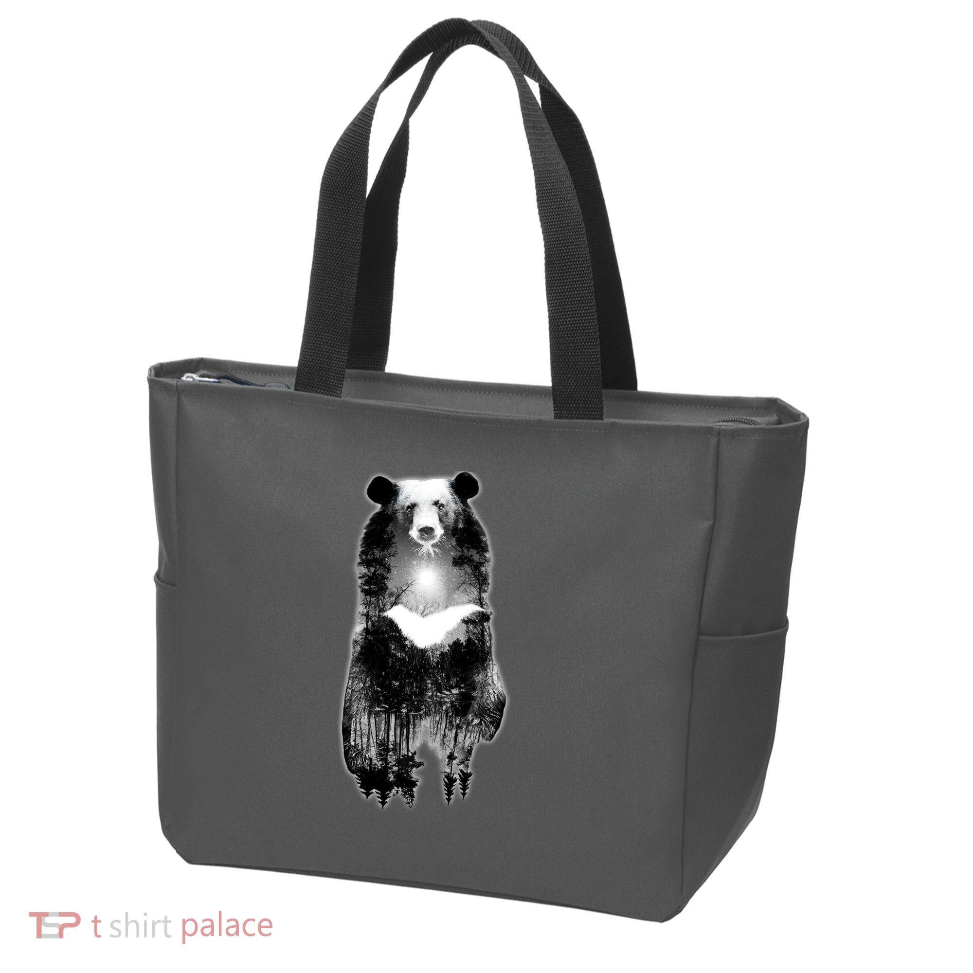 Moon Bear Wilderness Double Exposure Tote Bag