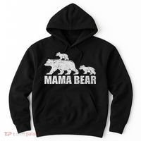 Mama Bear 2 Cubs Mama Bear Twin Mom 2 Hoodie thumb 0