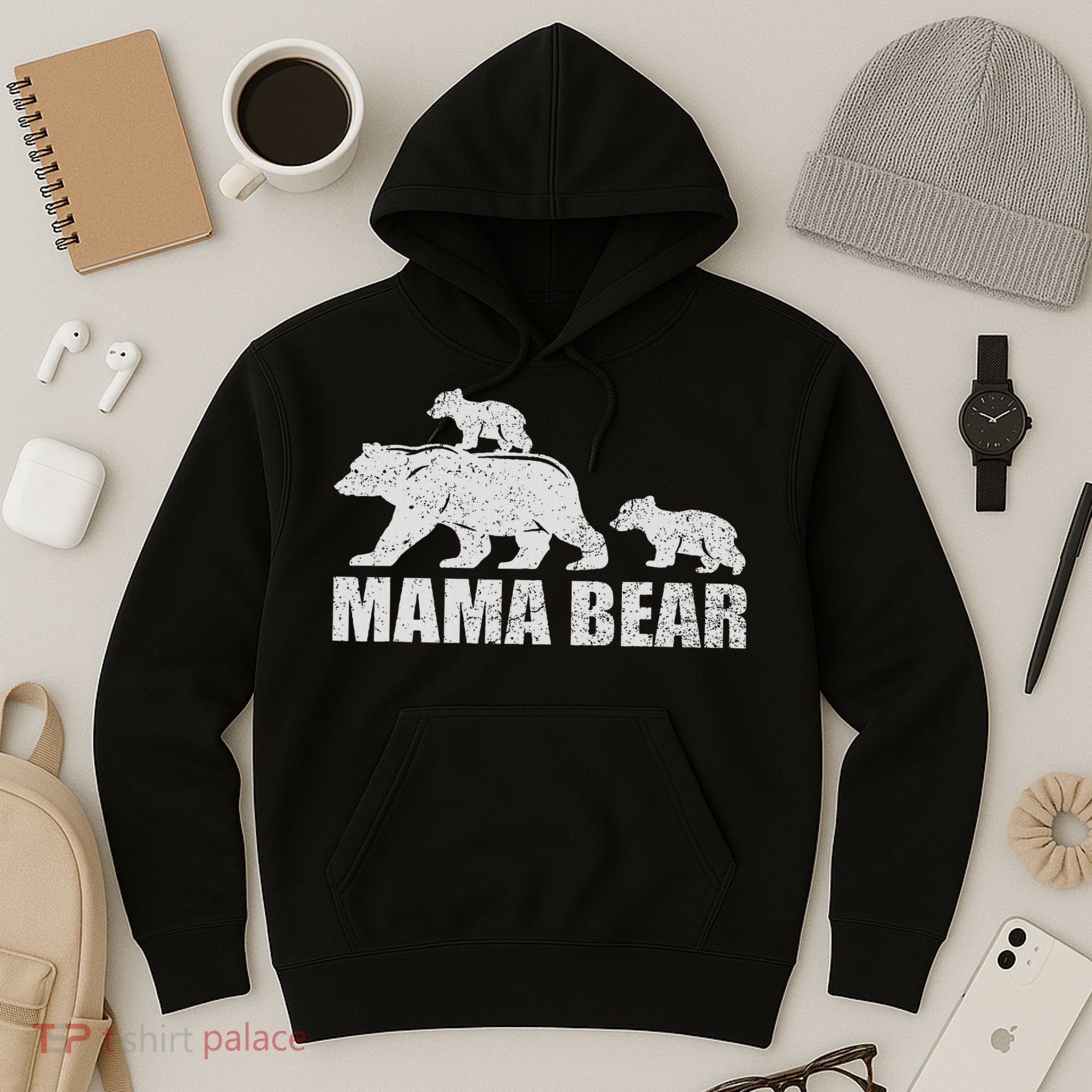 Mama Bear 2 Cubs Mama Bear Twin Mom 2 Hoodie
