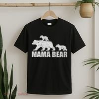 Mama Bear 2 Cubs Mama Bear Twin Mom 2 T-Shirt thumb 2