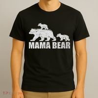 Mama Bear 2 Cubs Mama Bear Twin Mom 2 T-Shirt thumb 3