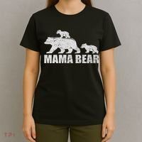 Mama Bear 2 Cubs Mama Bear Twin Mom 2 T-Shirt thumb 4