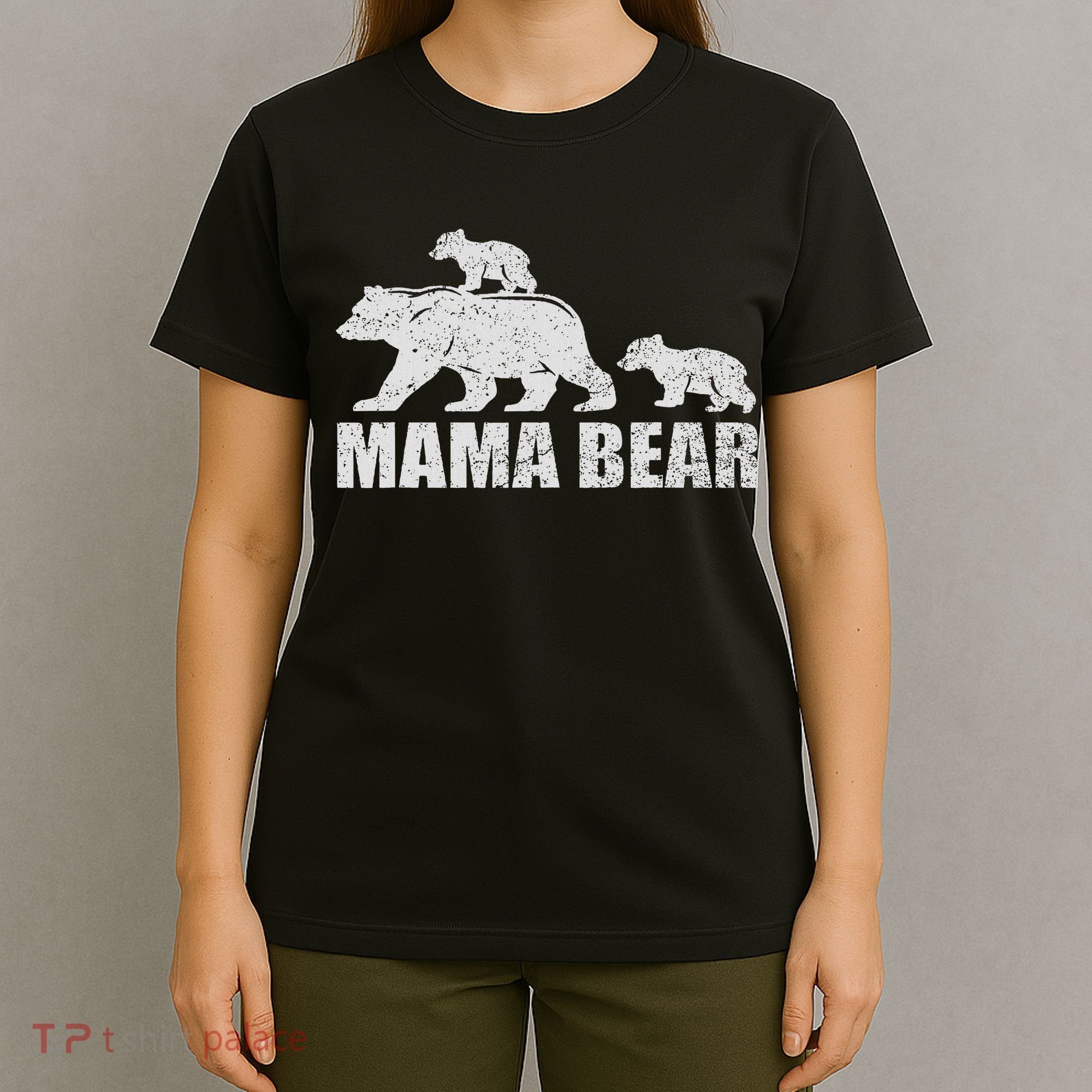 Mama Bear 2 Cubs Mama Bear Twin Mom 2 T-Shirt