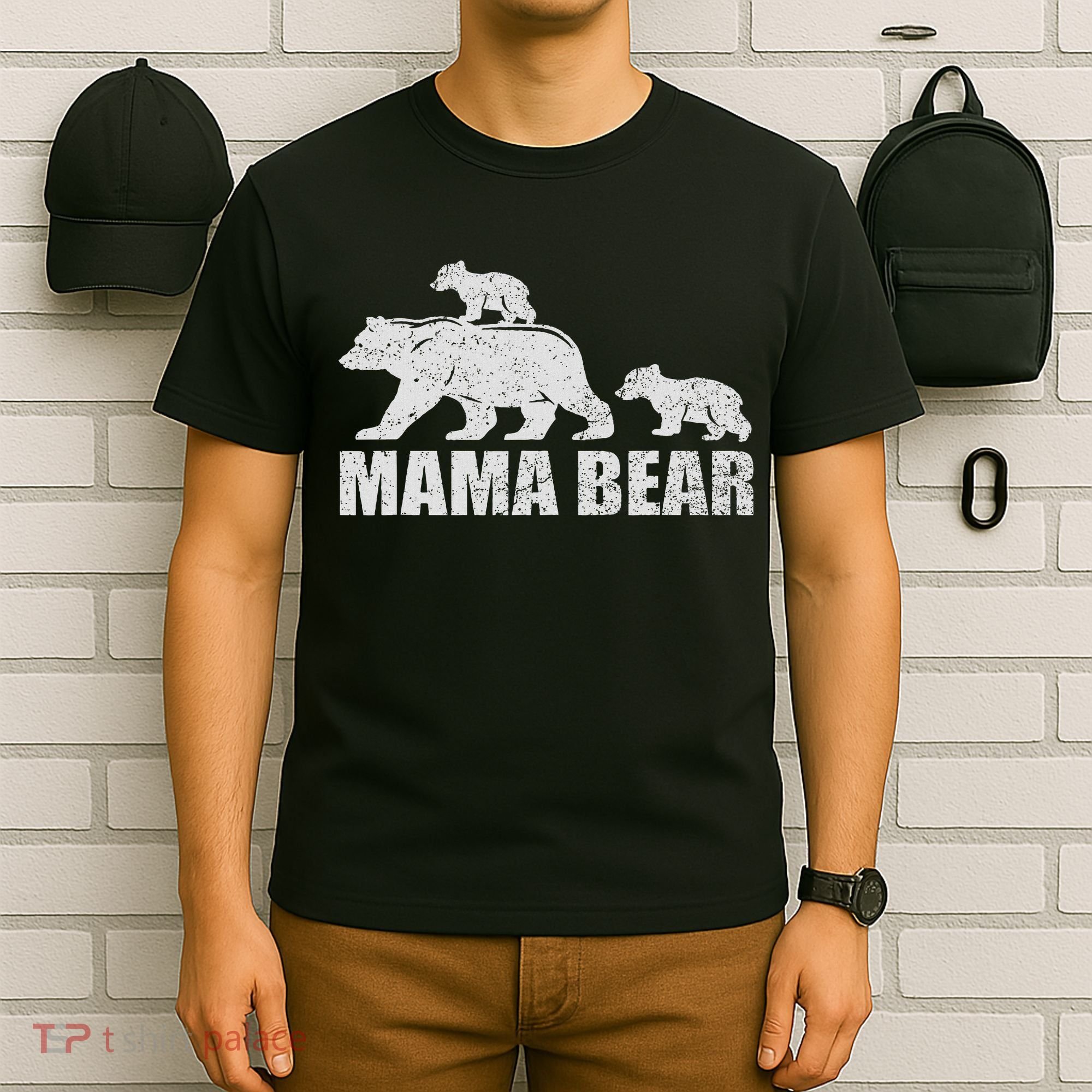Mama Bear 2 Cubs Mama Bear Twin Mom 2 T-Shirt