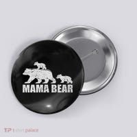 Mama Bear 2 Cubs Mama Bear Twin Mom 2 Button thumb 0