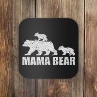 Mama Bear 2 Cubs Mama Bear Twin Mom 2 Coaster thumb 0
