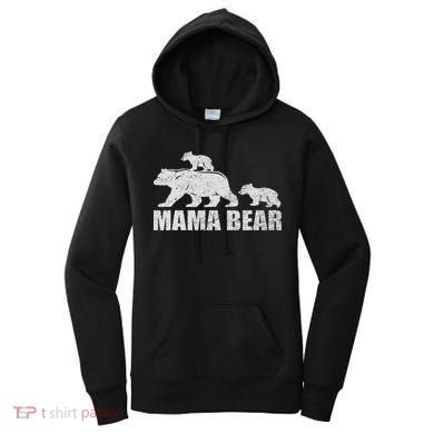 Mama Bear 2 Cubs Mama Bear Twin Mom 2 Women's Hoodie
