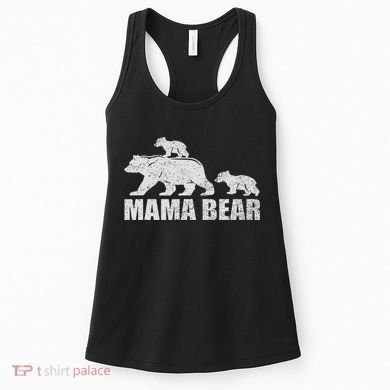 Mama Bear 2 Cubs Mama Bear Twin Mom 2 Women's Tank Top