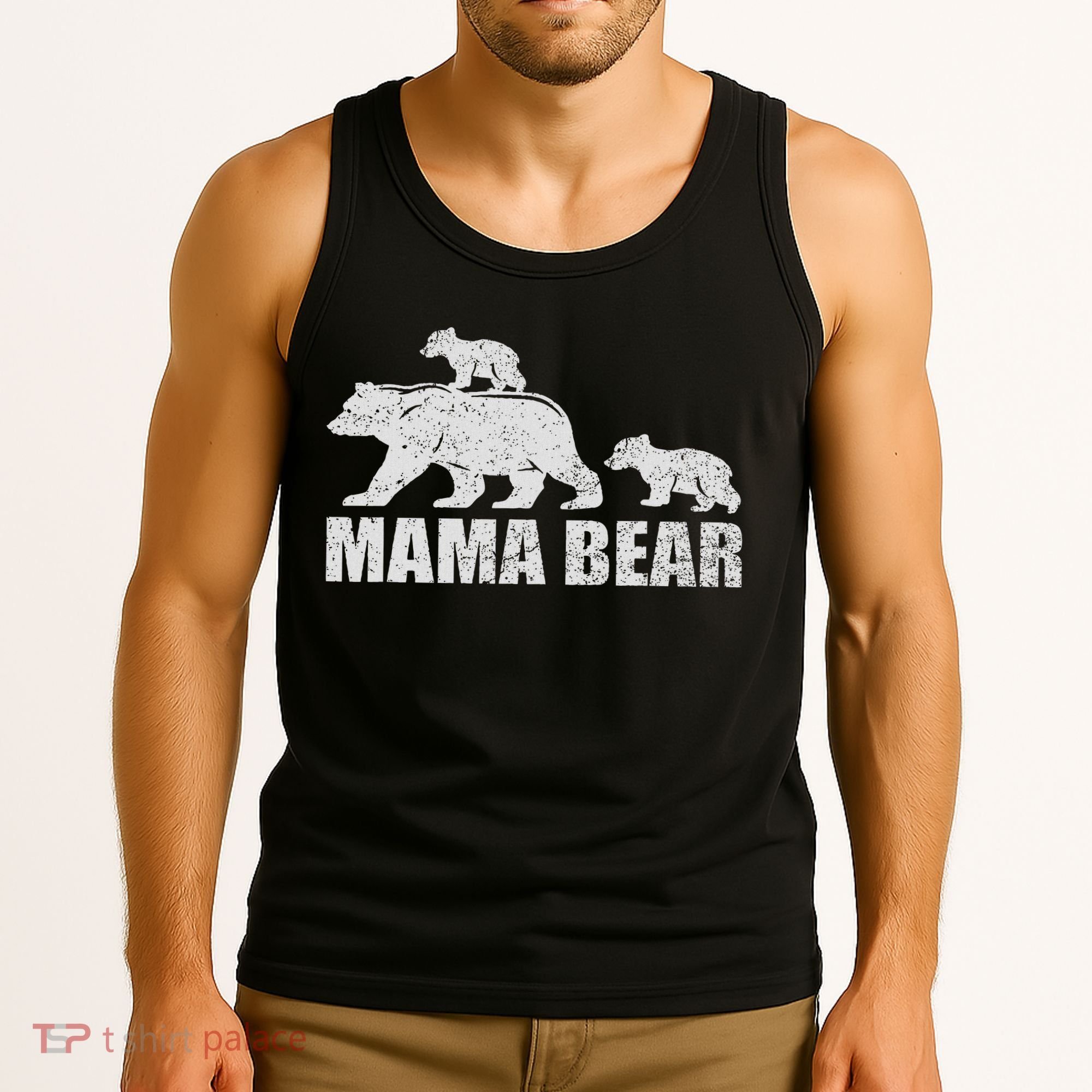 Mama Bear 2 Cubs Mama Bear Twin Mom 2 Tank Top