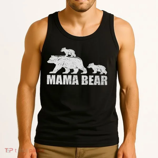 Mama Bear 2 Cubs Mama Bear Twin Mom 2 Tank Top