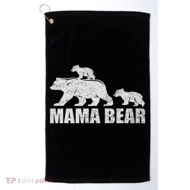 Mama Bear 2 Cubs Mama Bear Twin Mom 2 Golf Towel