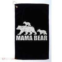 Mama Bear 2 Cubs Mama Bear Twin Mom 2 Golf Towel thumb 0