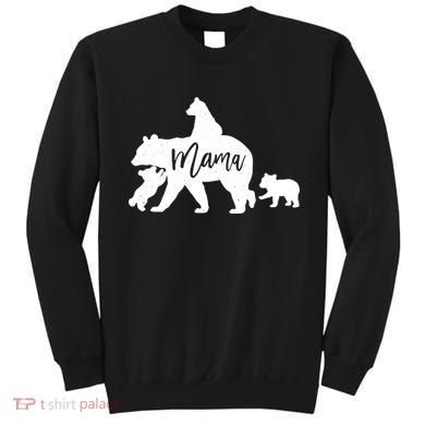 Mama Bear 3 Baby Bear Cubs Following Riding On Back TShirt TShirt Sweatshirt