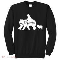 Mama Bear 3 Baby Bear Cubs Following Riding On Back TShirt TShirt Sweatshirt thumb 0